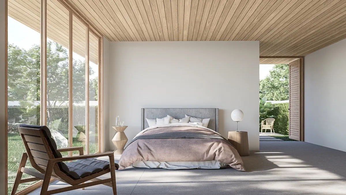 Fenêtres dans la chambre