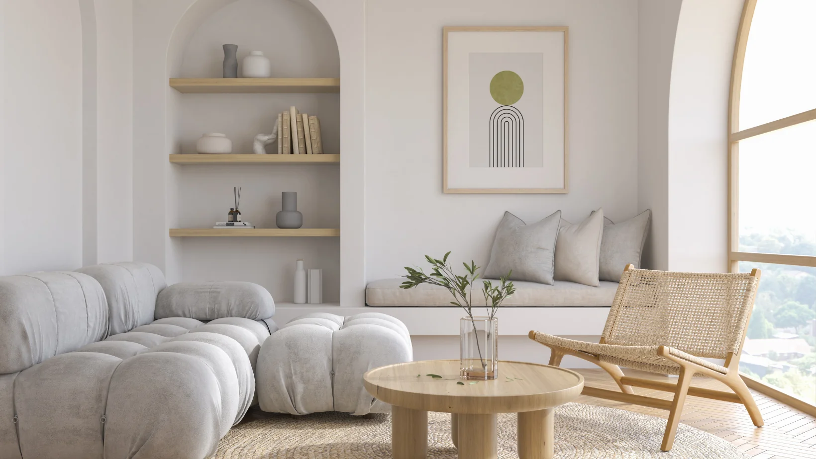 Une Maison au Style Japandi : Comment les Fenêtres et les Portes Budvar Créent l'Harmonie d'un Intérieur Plein de Sérénité