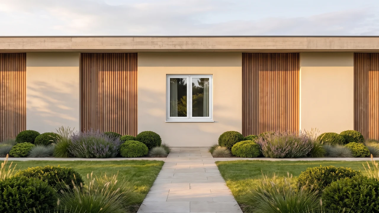 Maison avec fenêtres Alu-Futural BUDVAR — vue extérieure