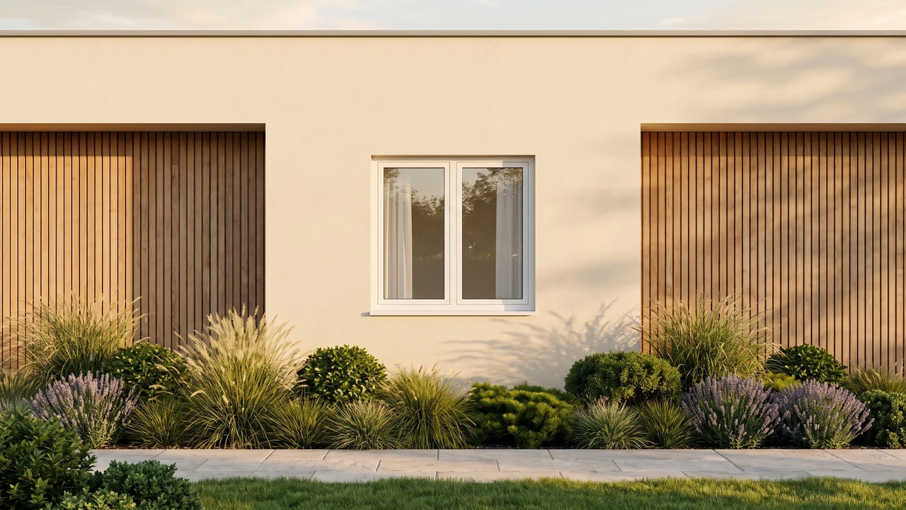 Maison avec fenêtres MB-79N US BUDVAR — vue extérieure