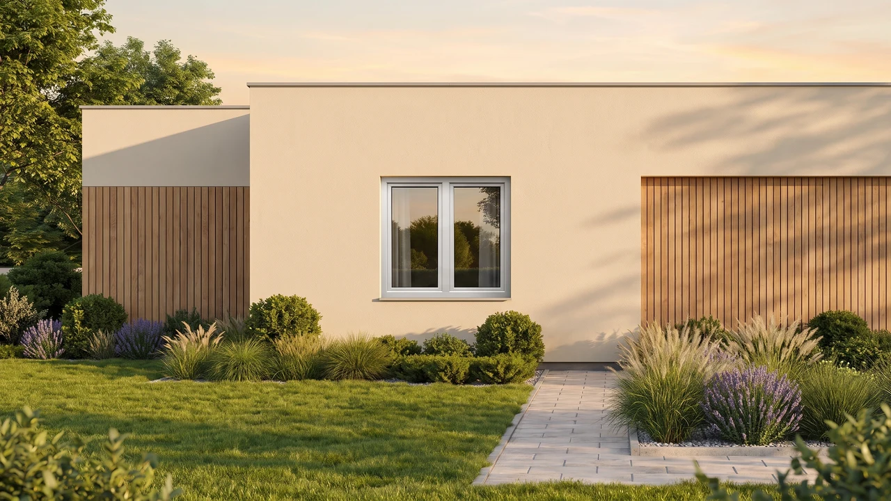 Maison avec fenêtres T-Classic MONO BUDVAR — vue extérieure