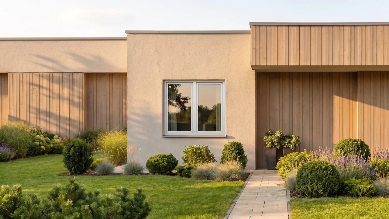 Maison avec fenêtres T-Classic Plus MONO BUDVAR — vue extérieure
