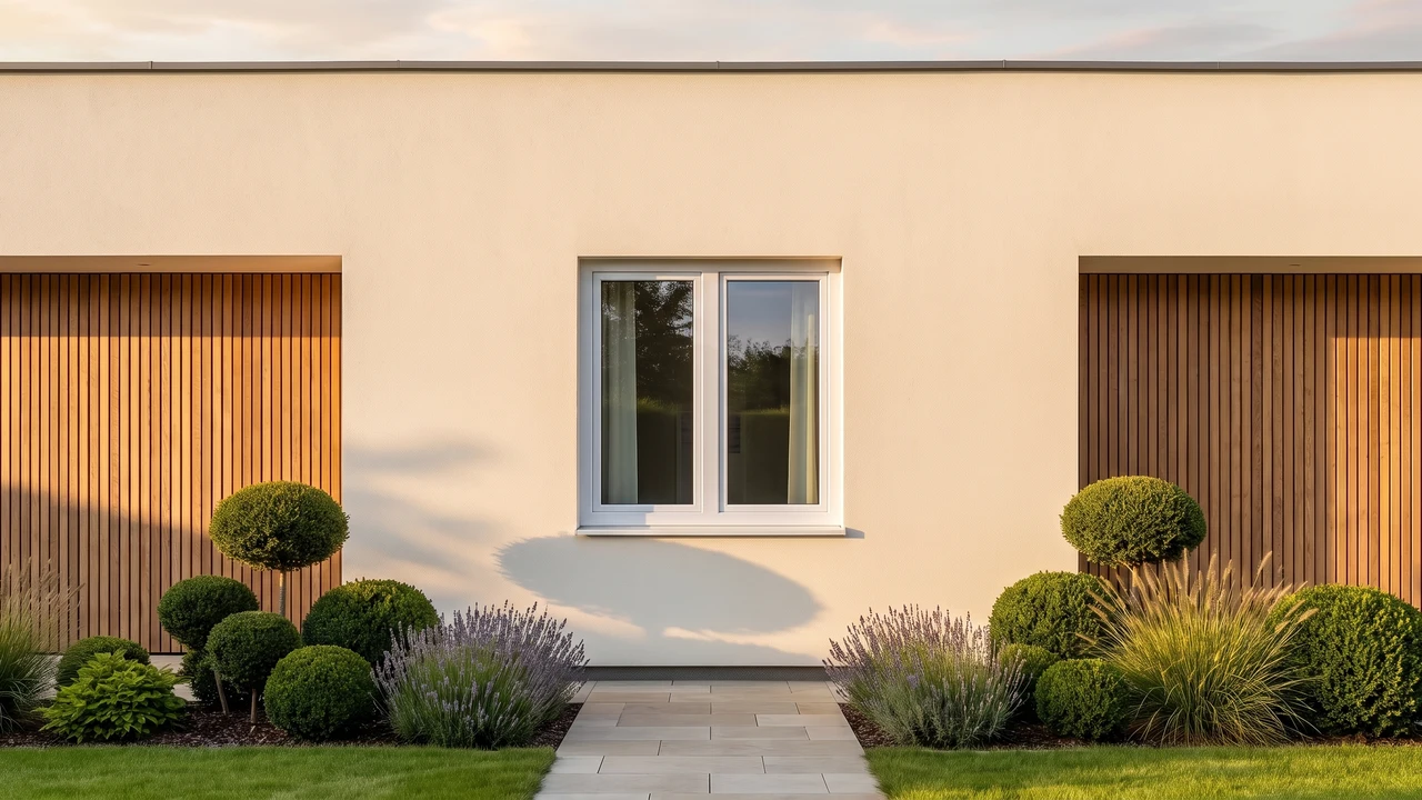 Maison avec fenêtres T-Classic Plus Reno BUDVAR — vue extérieure