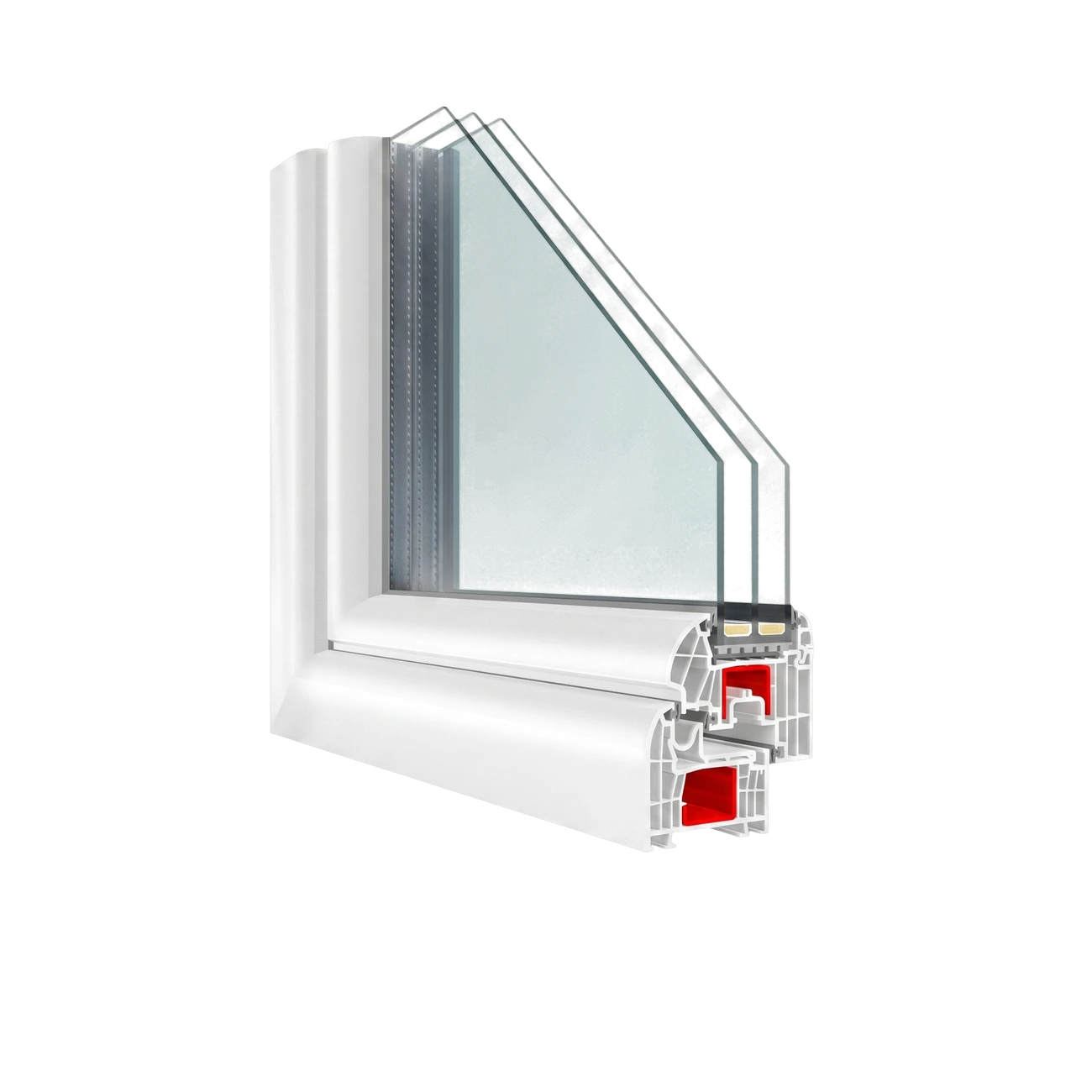 Coupe d’angle T-Classic Plus — vitrage triple