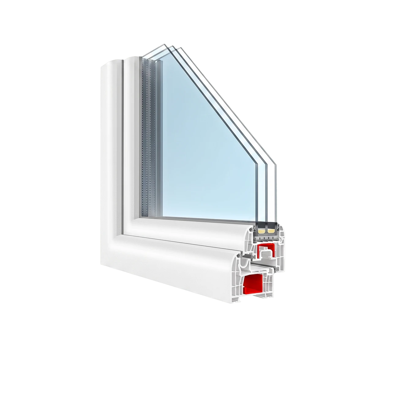 Coupe de l'angle T-Classic Slim — vitrage 3-vitrage