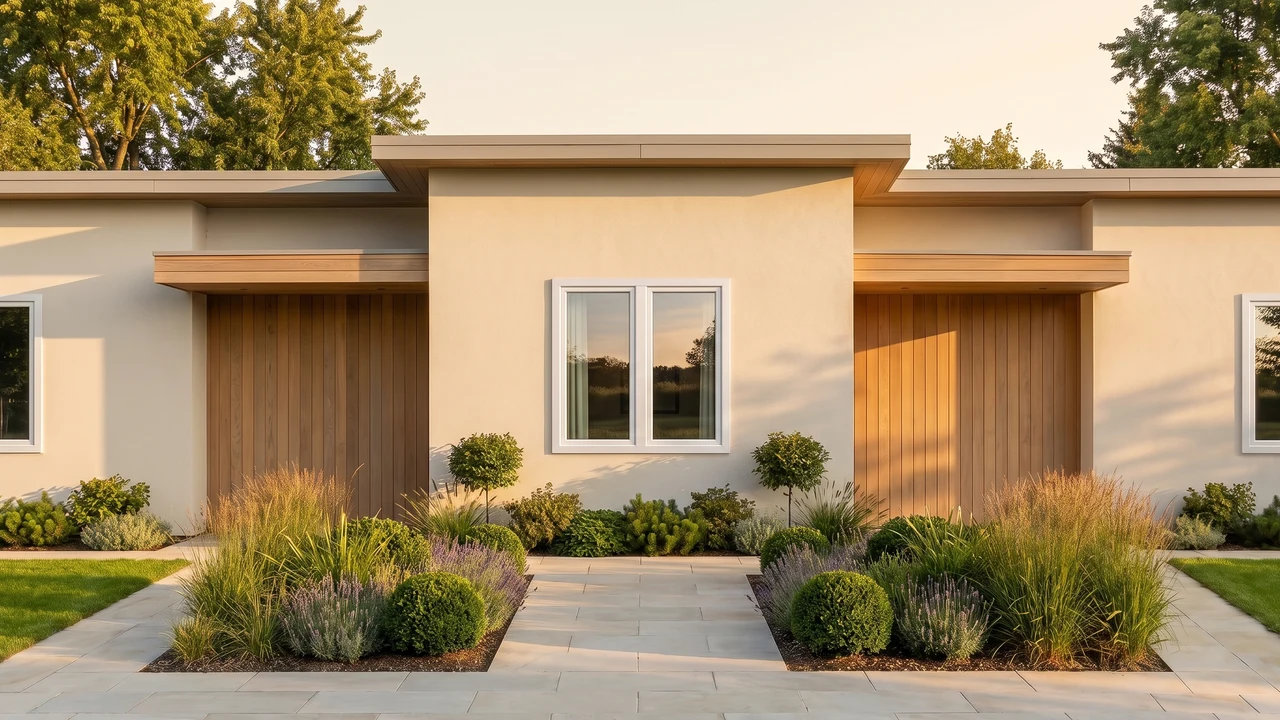 Maison avec fenêtres T-Perfekt RENO BUDVAR — vue extérieure